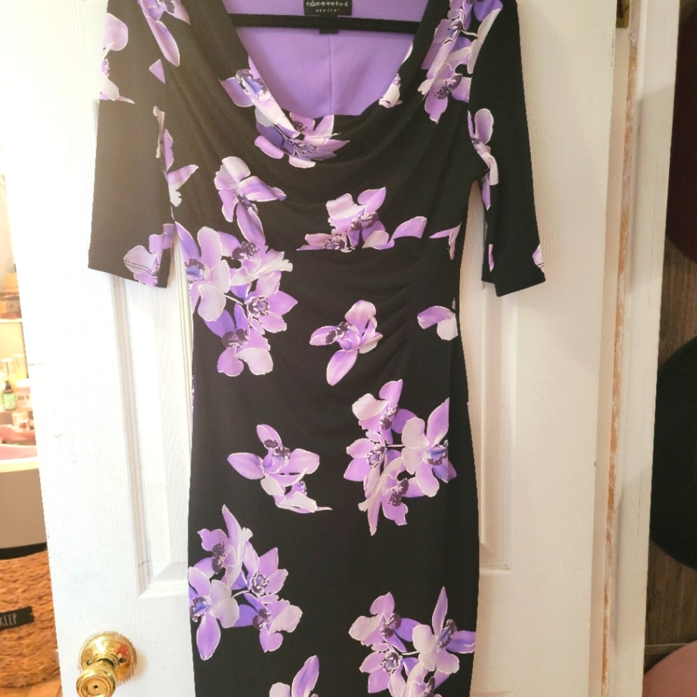 Drop neck 3/4 sleeve dress size 6